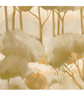 Papier Peint FORET DES LANDES OLIVE - Collection SENTIERS DES DUNES - CASADECO - Réf. SENT200927105