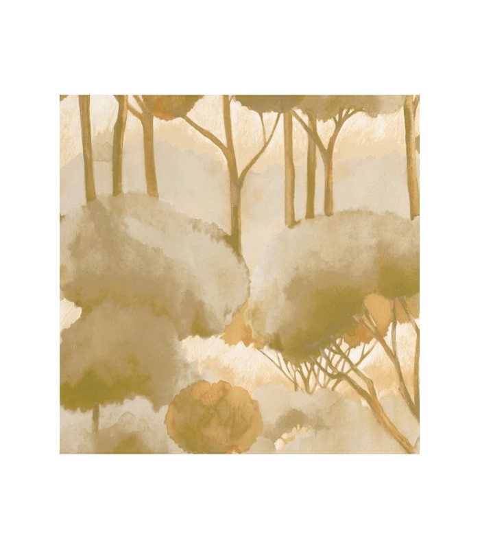 Papier Peint FORET DES LANDES OLIVE - Collection SENTIERS DES DUNES - CASADECO - Réf. SENT200927105