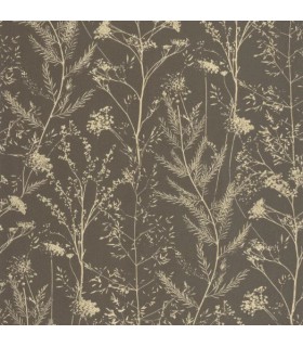 Papier Peint PRAIRIE NOIR FUSAIN / OCRE - Collection SENTIERS DES DUNES - CASADECO - Réf. SENT200959607