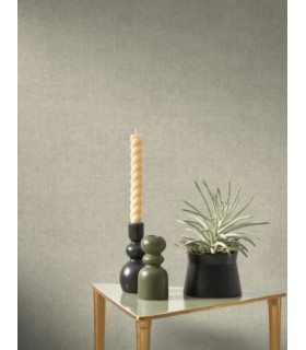 Papier Peint Empreinte Vert Eucalyptus - Collection SENTIERS DES DUNES - CASADECO - Réf. SENT88707547