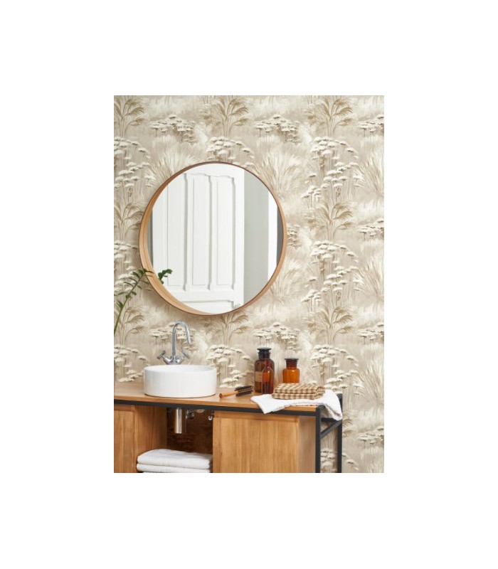 Papier Peint OYAT BEIGE CREME - Collection SENTIERS DES DUNES - CASADECO - Réf. SENT200941322