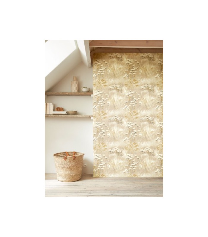 Papier Peint OYAT BEIGE LIN - Collection SENTIERS DES DUNES - CASADECO - Réf. SENT200941591