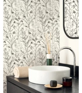 Papier Peint PRAIRIE REGLISSE - Collection SENTIERS DES DUNES - CASADECO - Réf. SENT200959310