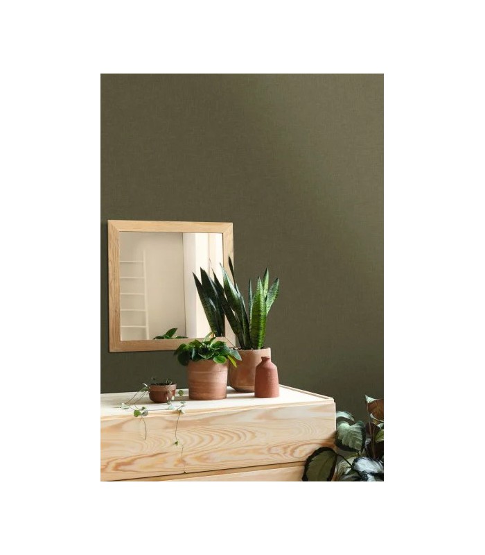Papier Peint HYGGE UNI VERT OLIVE - Collection BALADE - CASELIO - Réf. BLD100607537