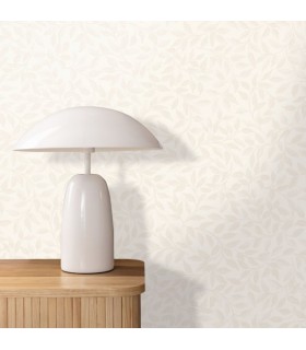 Papier Peint PRINTEMPS BLANC NACRE - Collection BALADE - CASELIO - Réf. BLD106110000