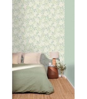 Papier Peint PRINTEMPS VERT BLEU - Collection BALADE - CASELIO - Réf. BLD106117068