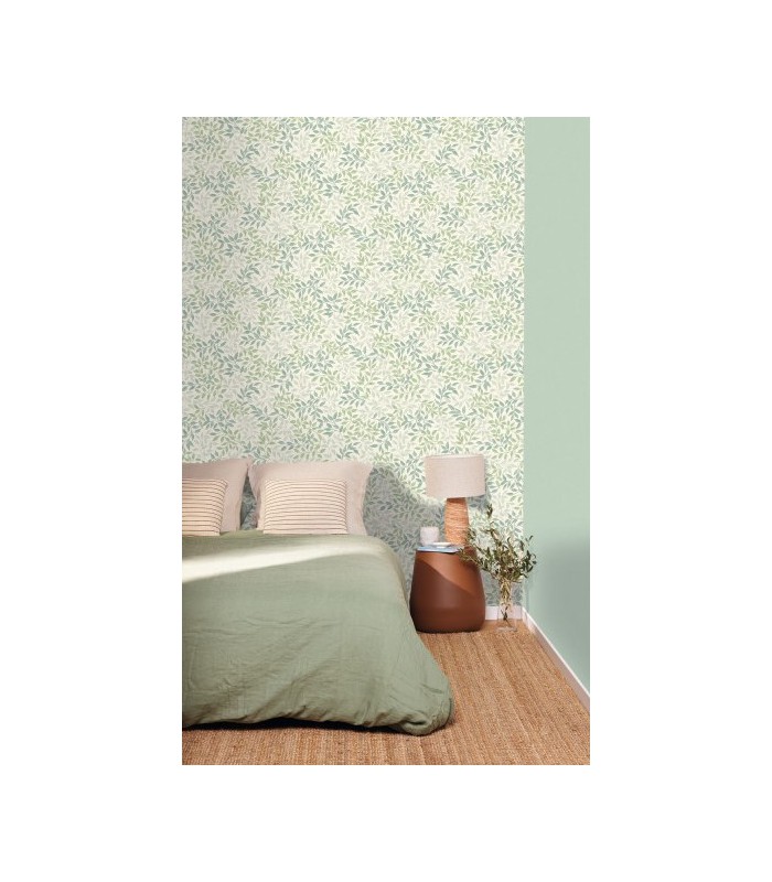 Papier Peint PRINTEMPS VERT BLEU - Collection BALADE - CASELIO - Réf. BLD106117068