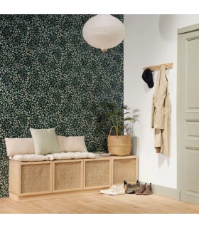 Papier Peint PRINTEMPS VERT EMERAUDE NACRE - Collection BALADE - CASELIO - Réf. BLD106117290