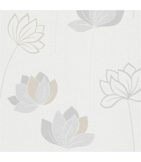 Papier Peint Vinyle Expansé sur Intissé Motif Nymphéa – Erismann - réf. 10117-14