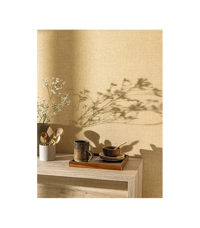 Papier Peint RAPHIA VANILLE - Collection MATIERES - CASELIO - Réf. MMT105971245
