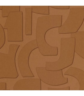 Papier Peint VOLUME TERRE CUITE - Collection ORIGINE - CASELIO - Réf. OGN106052056