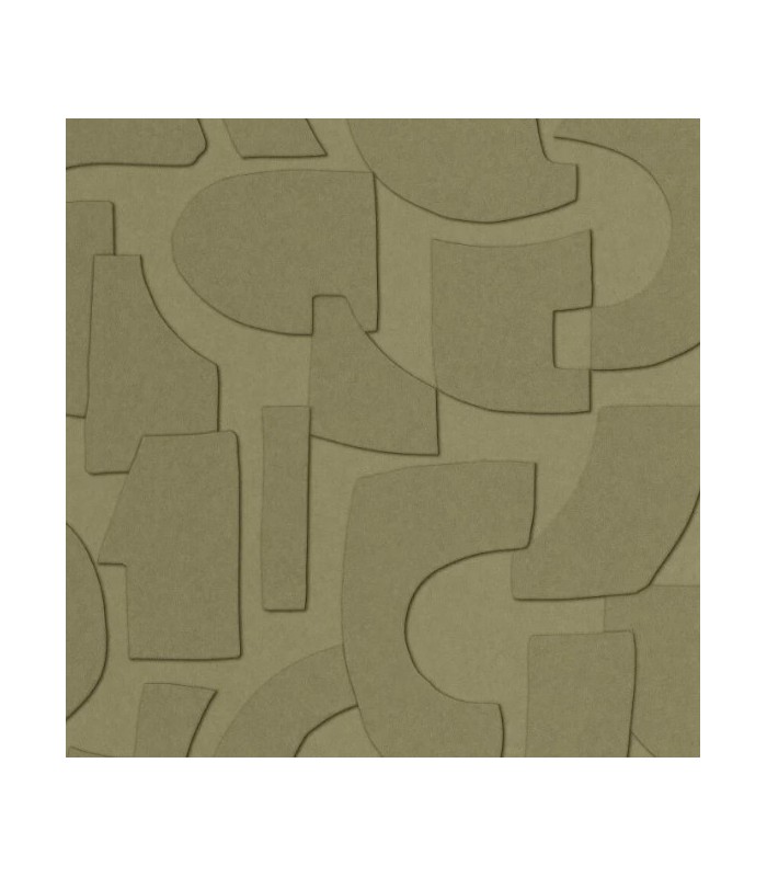 Papier Peint VOLUME VERT KAKI - Collection ORIGINE - CASELIO - Réf. OGN106057112