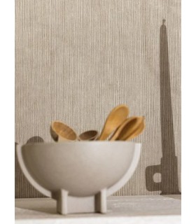 Papier Peint SISAL TAUPE FONCE - Collection MATIERES - CASELIO - Réf. MMT106011660