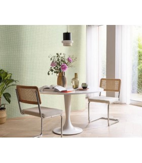 Papier Peint CANNAGE VERT - Collection MATIERES - CASELIO - Réf. MMT106027050