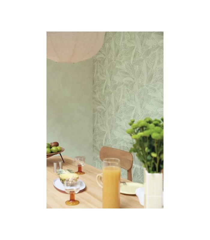 Papier Peint NATURA VERT SAUGE - Collection ORIGINE - CASELIO - Réf. OGN106047070