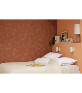 Papier Peint VOLUME TERRE DE SIENNE - Collection ORIGINE - CASELIO - Réf. OGN106058009