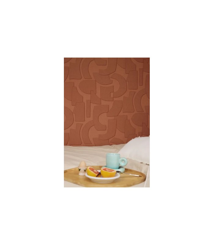 Papier Peint VOLUME TERRE DE SIENNE - Collection ORIGINE - CASELIO - Réf. OGN106058009
