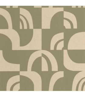 Papier Peint EMPREINTE VERT KAKI - Collection ORIGINE - CASELIO - Réf. OGN106077177