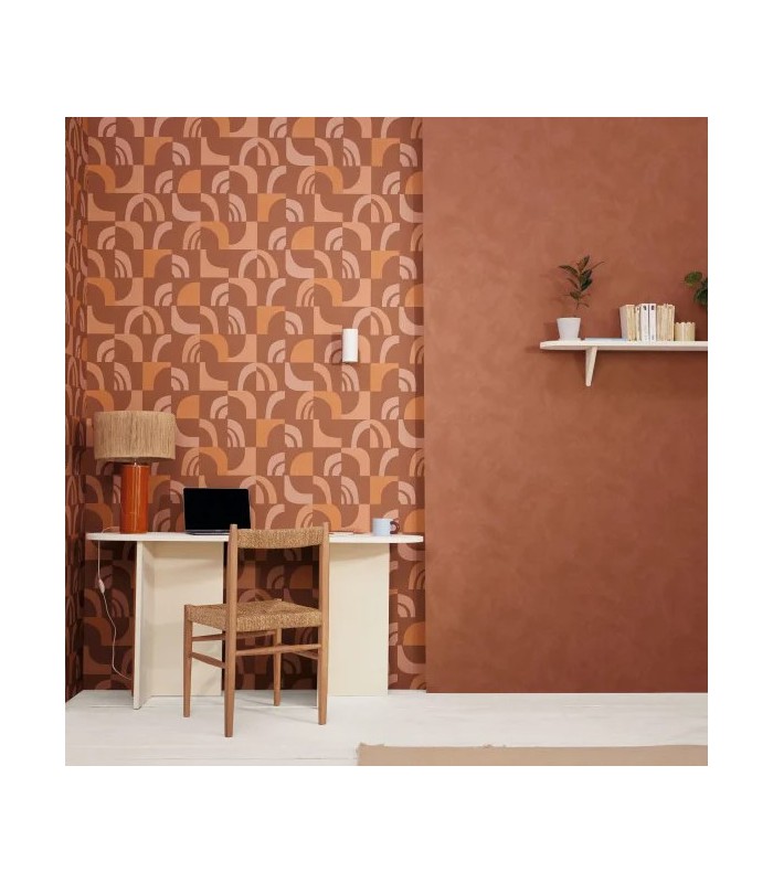 Papier Peint EMPREINTE TERRE DE SIENNE - Collection ORIGINE - CASELIO - Réf. OGN106078001