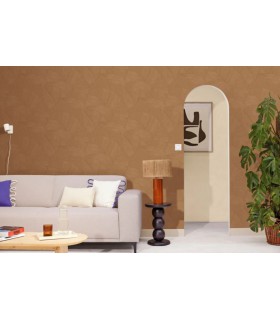 Papier Peint UNI LA CHAUX ROSE DES SABLES - Collection ORIGINE - CASELIO - Réf. OGN106081244