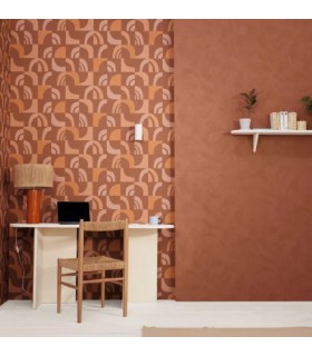 Papier Peint UNI LA CHAUX ARGILE - Collection ORIGINE - CASELIO - Réf. OGN106082051