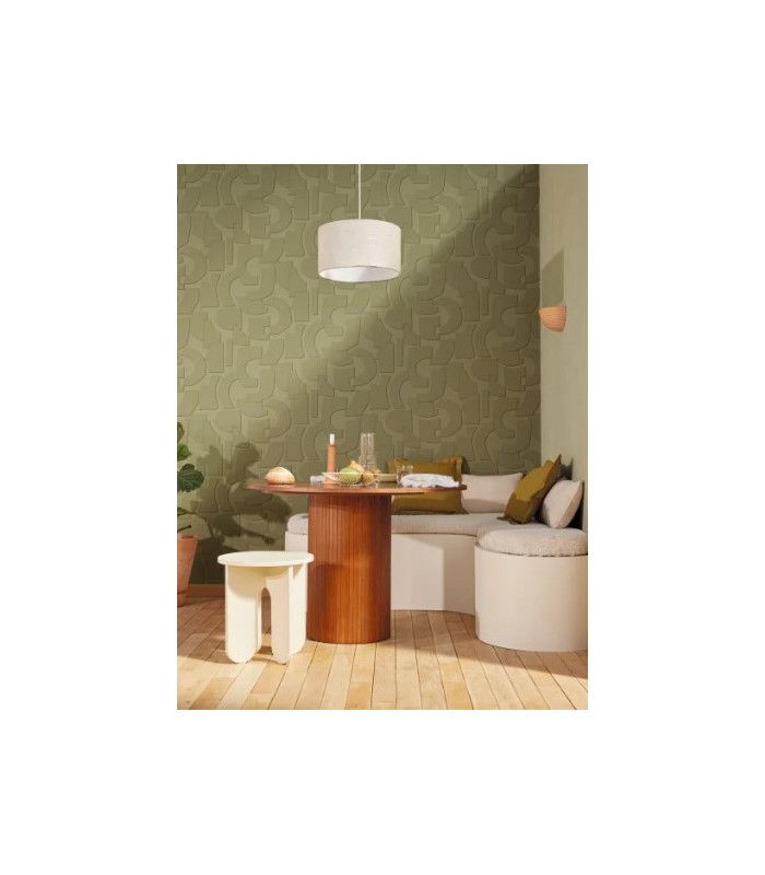 Papier Peint UNI LA CHAUX VERT KAKI - Collection ORIGINE - CASELIO - Réf. OGN106087370