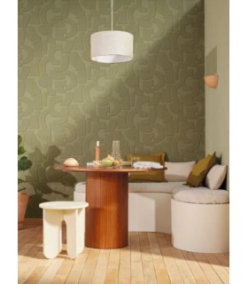 Papier Peint UNI LA CHAUX TERRE D OMBRE - Collection ORIGINE - CASELIO - Réf. OGN106089090