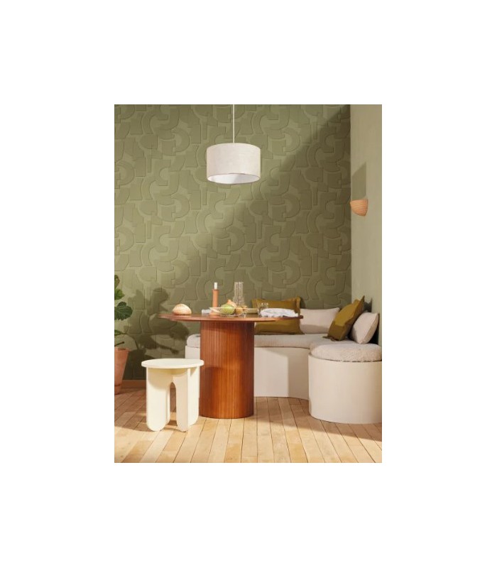 Papier Peint UNI LA CHAUX TERRE D OMBRE - Collection ORIGINE - CASELIO - Réf. OGN106089090