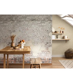 Papier Peint BETON UNI FICELLE - Collection RELIEFS - CASELIO - Réf. RLF101481156