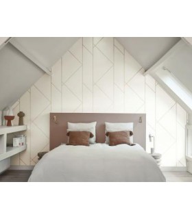 Papier peint PURE BLANC CRAIE - Collection Alchimie - CASADECO - Ref. ALMI89900171