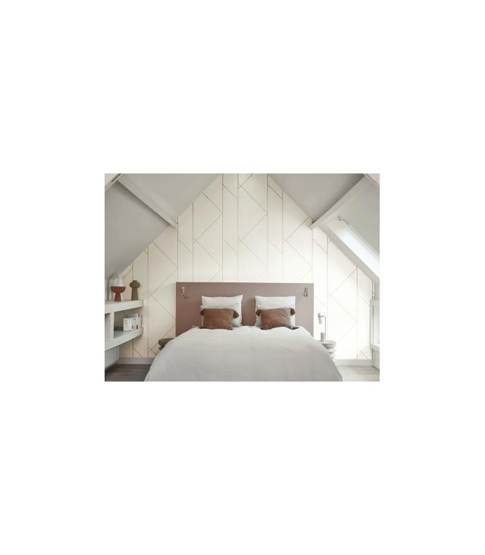 Papier peint PURE BLANC CRAIE - Collection Alchimie - CASADECO - Ref. ALMI89900171