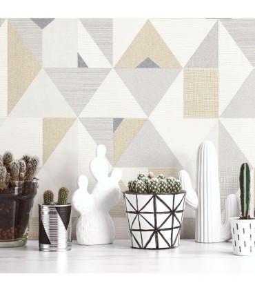 Papiers peints motifs géométriques