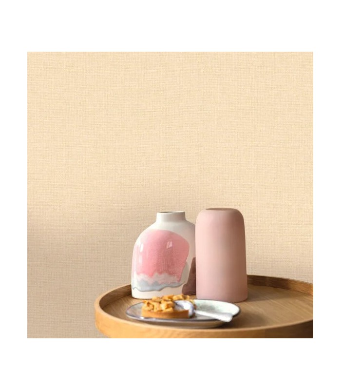 Papier Peint UNI MAT JAUNE - Collection RELIEFS - CASELIO - Réf. RLF104012780