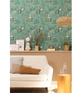 Papier Peint BEAUTY FULL IMAGE  UNI HAVANE - Collection RELIEFS - CASELIO - Réf. RLF68521920