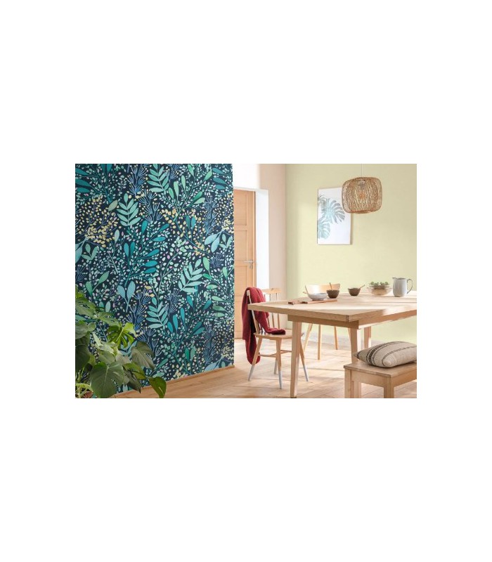 Papier Peint AU BISTROT D ALICE UNI VERT CLAIR - Collection RELIEFS - CASELIO - Réf. RLF68527000