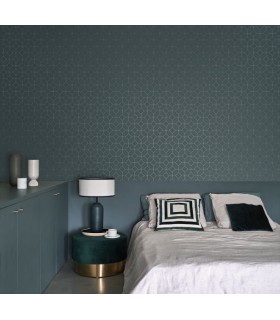 Papier peint PRECISION BLEU MARINE - Collection Alchimie - CASADECO - Ref. ALMI89966666