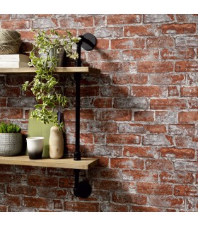 Papier Peint Vinyle Grainé sur Intissé Motif Brique Rouge – Erismann - réf. 6318-06