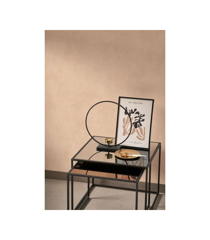 Papier peint Uni STONE PEAU DE PÊCHE - Collection Stone 2 - Réf. STND80834224