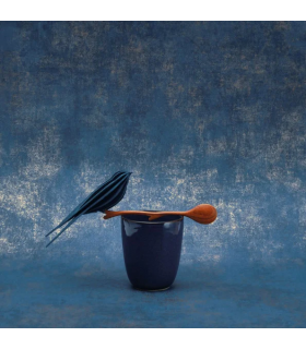 Papier peint Uni STONE BLEU ENCRE - Collection Stone 2 - Réf. STND80836466