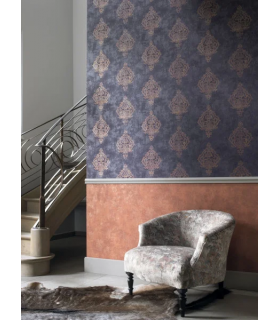 Papier peint Uni STONE ORANGE - Collection Stone 2 - Réf. STND80833321