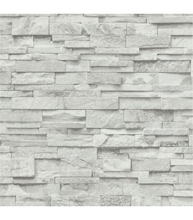 Papier Peint Vinyle Grainé sur Intissé Motif Parement Gris acier – Erismann - réf. 02363-30