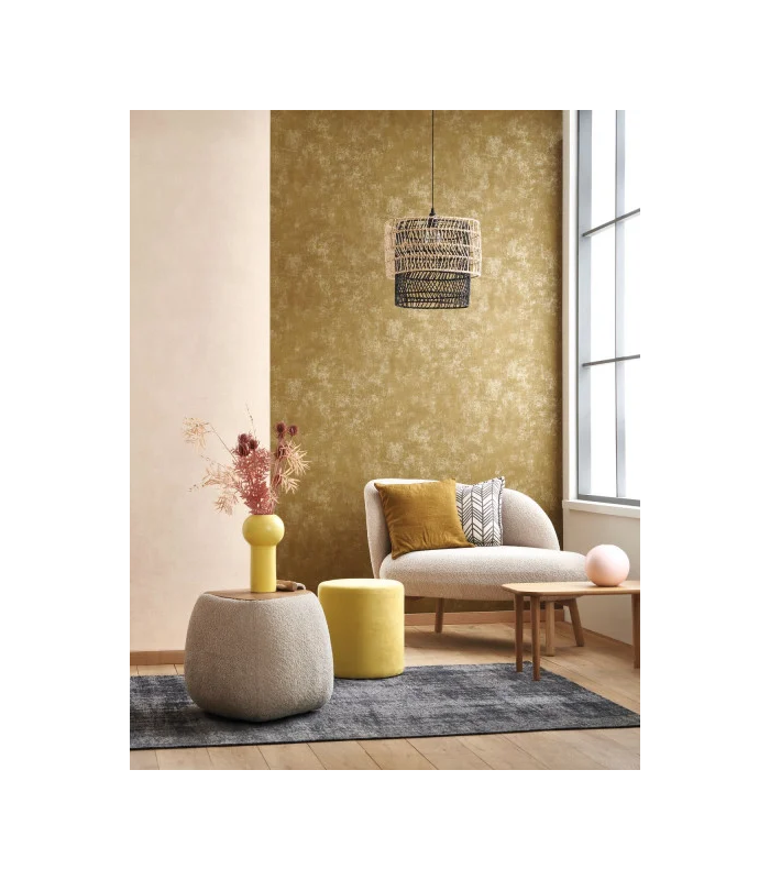 Papier peint Uni STONE ROSE NACRE - Collection Stone 2 - Réf. STND80834141