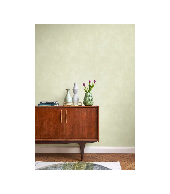 Papier peint Uni STONE MATCHA LATTE - Collection Stone 2 - Réf. STND80837100