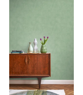 Papier peint Uni STONE VERT CEDRE - Collection Stone 2 - Réf. STND80837301