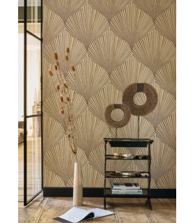 Papier peint SEMIRAMIS MORDORE - Collection Babylone - CASADECO - Ref. BBLN89762207