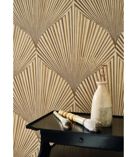 Papier peint SEMIRAMIS MORDORE - Collection Babylone - CASADECO - Ref. BBLN89762207