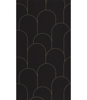 Papier peint Ornament NOIR DORÉ - Collection Élégance - CASELIO - Réf. ELC105289020