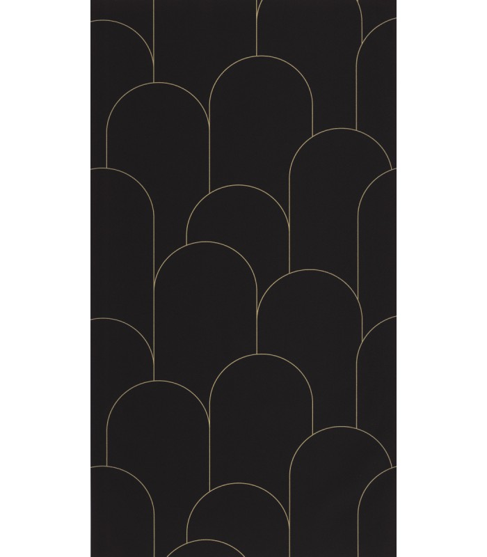 Papier peint Ornament NOIR DORÉ - Collection Élégance - CASELIO - Réf. ELC105289020