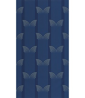 Papier peint Glamour BLEU OUTRE-MER DORÉ - Collection Élégance - CASELIO - Réf. ELC105296020