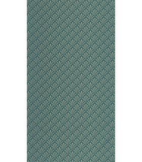 Papier peint Abundance BLEU CANARD DORÉ - Collection Élégance - CASELIO - Réf. ELC105306127